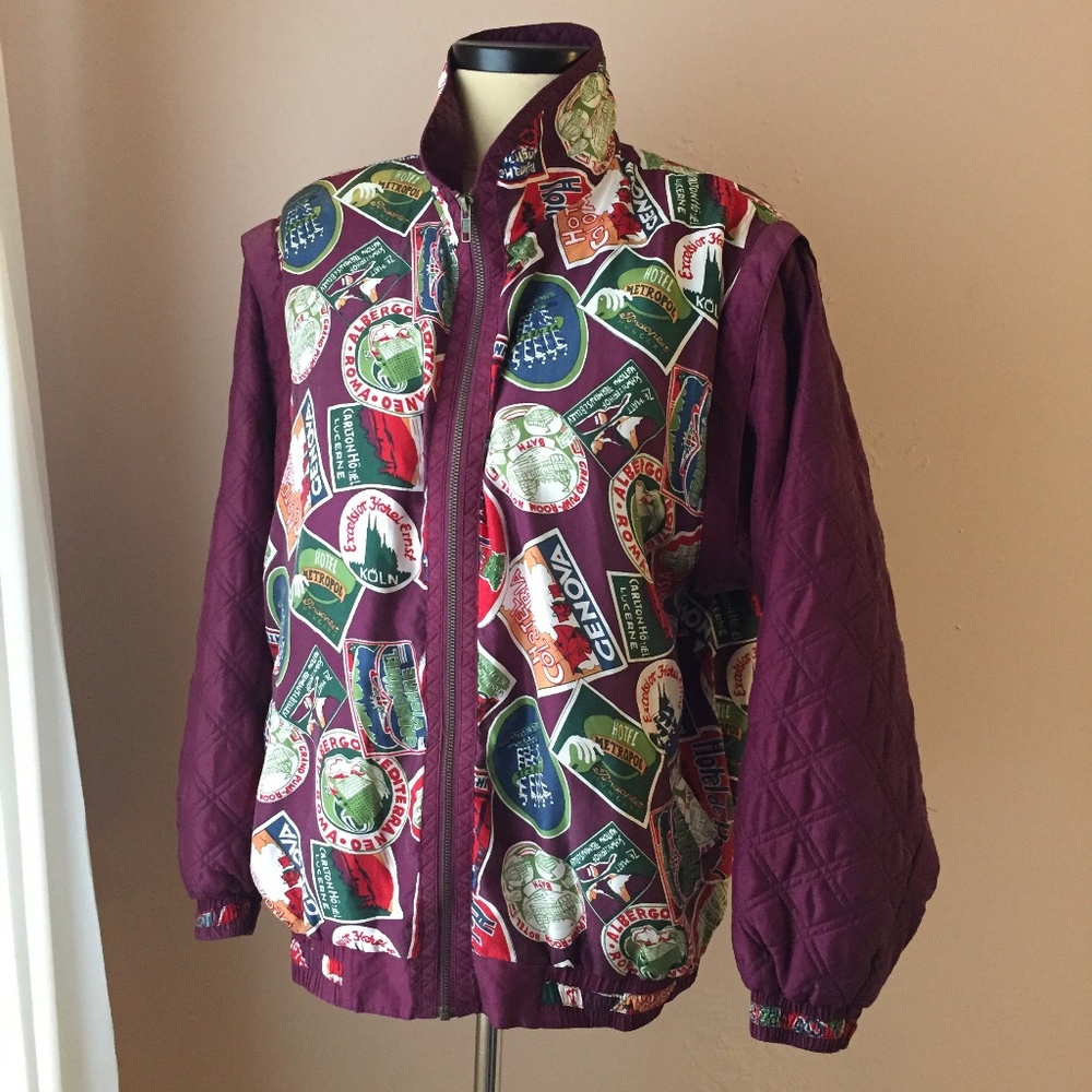 Lavon Silk Scarf BomberJacket French Lautrec